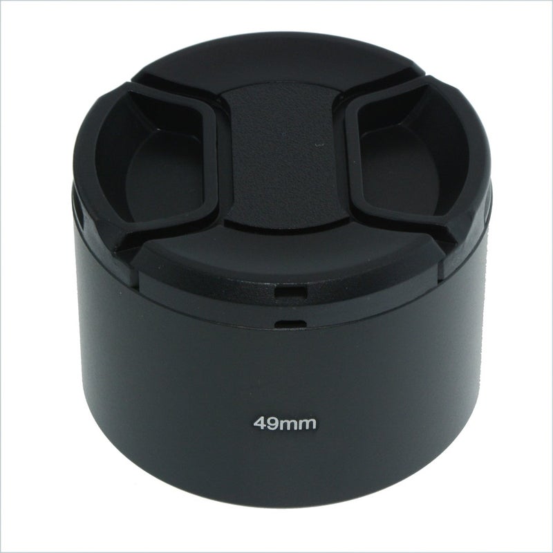SIOTI 49mm Lens Hood, Oxidation Matte Anti Reflective Treatment, Aluminum Alloy, with 1 * 58mm Lens Cap, Compatible with Sony/Canon/Nikon/Fuji etc >85mm Camera Lens - Image 3